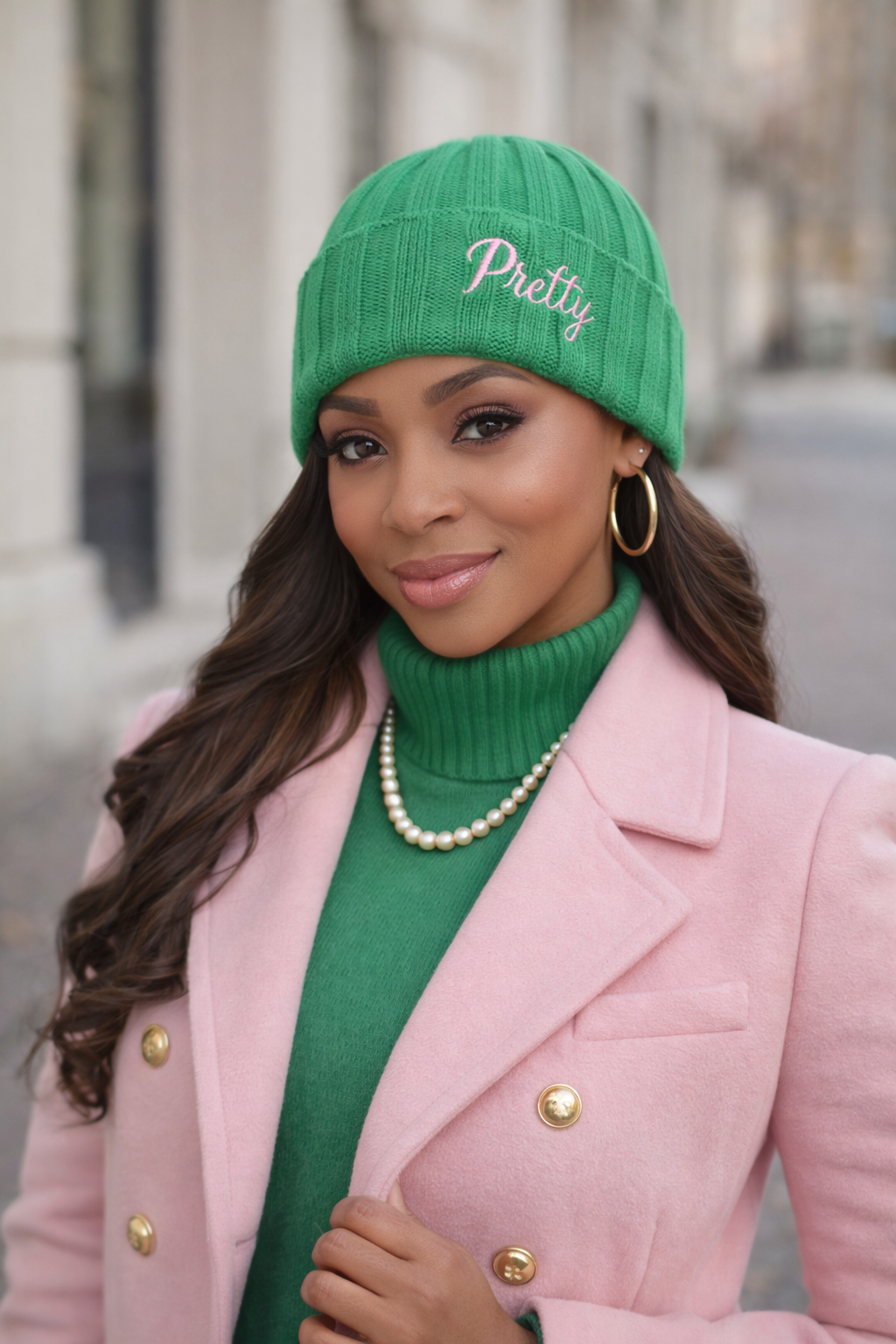 Pretty Satin-Lined Beanie