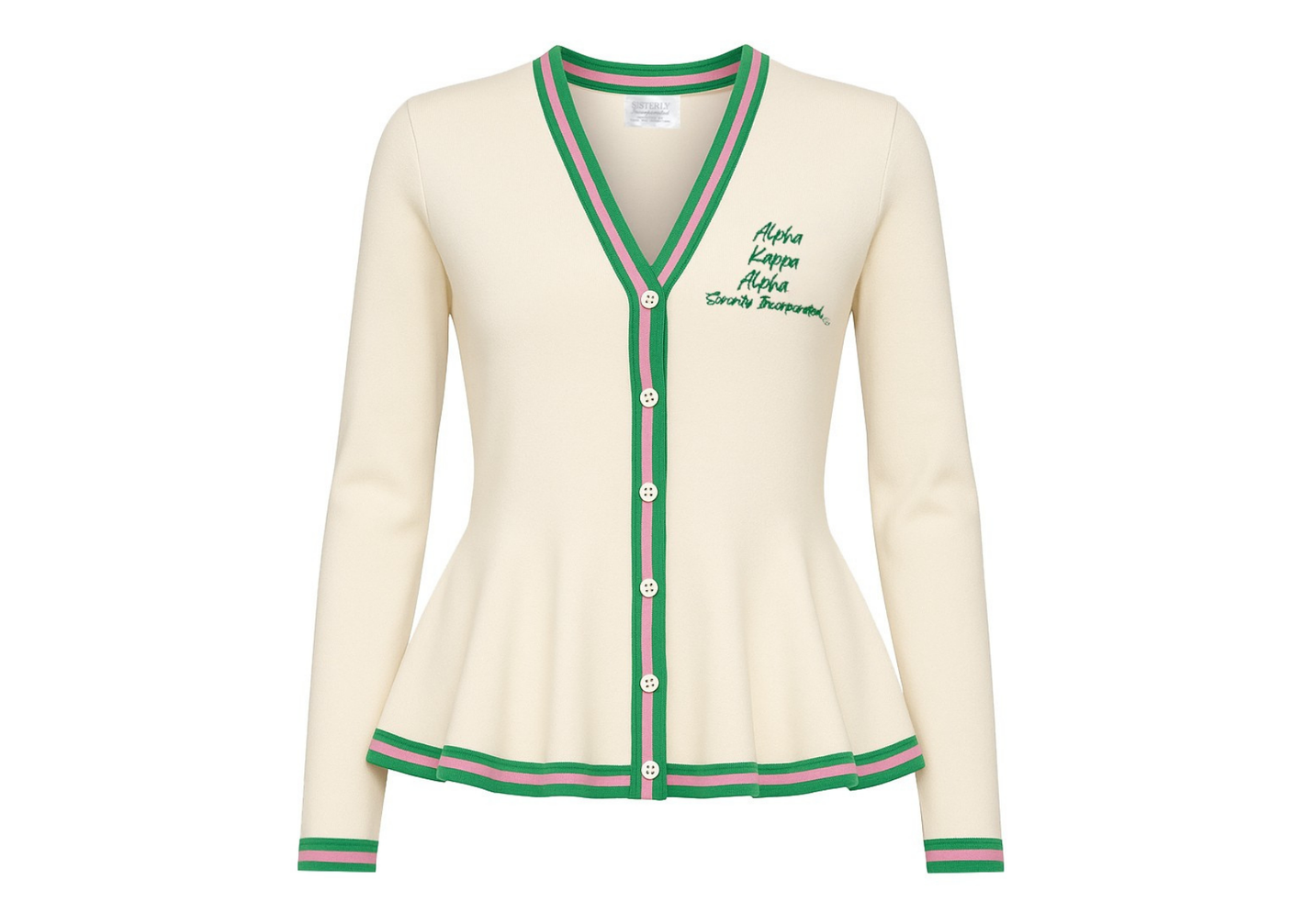 The Pretty Peplum Cardigan