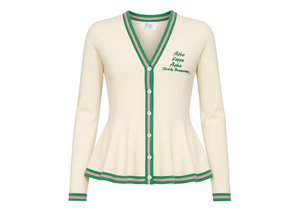 The Pretty Peplum Cardigan