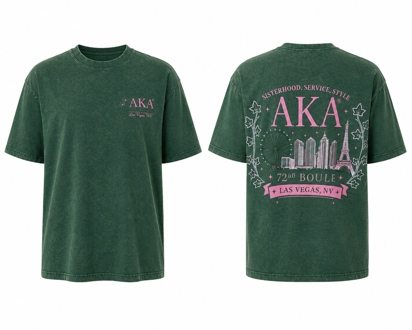 Sisterly Incorporated® 72nd Boule Commemorative Acid Wash Tee