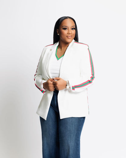 The  White Pretty Elegance Blazer