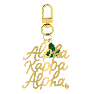 The Pretty Script Key & Bag Charm