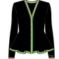 The Pretty Peplum Cardigan  - Omicron Eta Omega