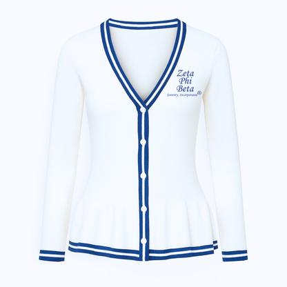 Finer Peplum Cardigan (Available 10/30)